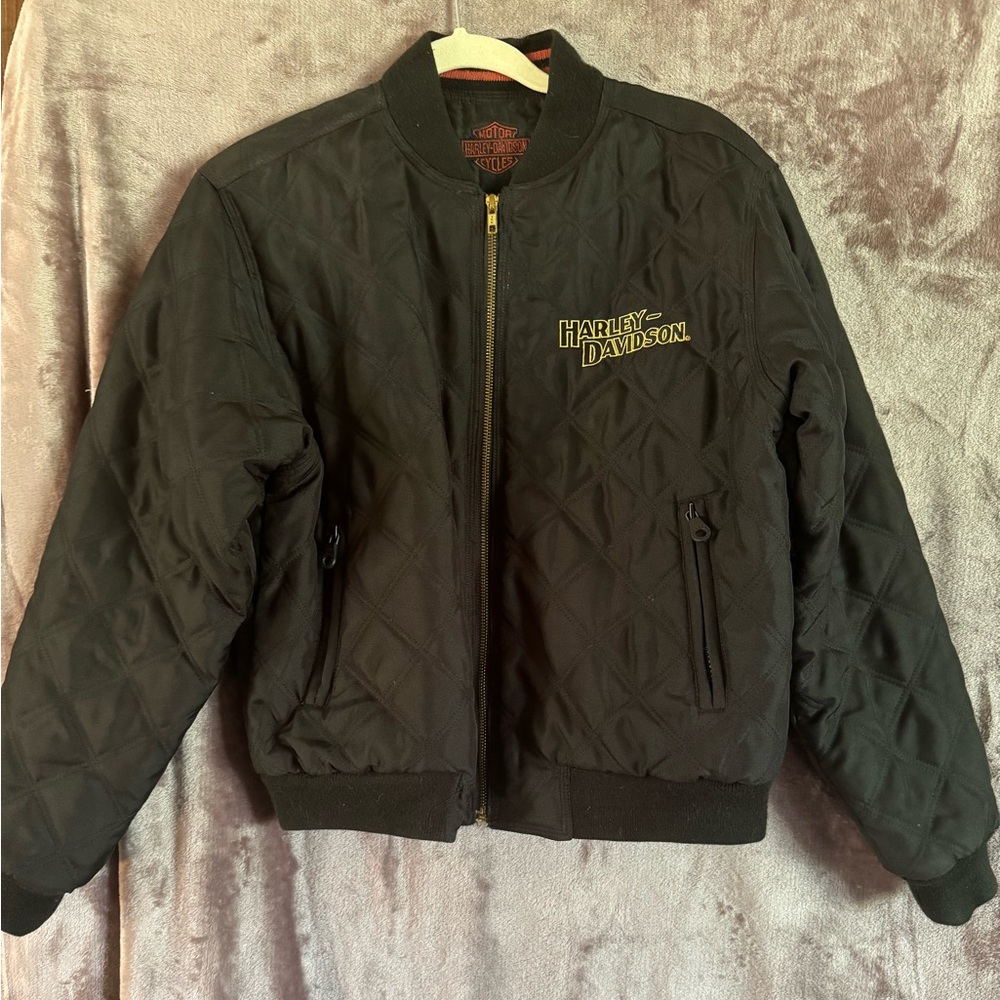 Like New Reversible Harley Davidson Bomber Jacket.